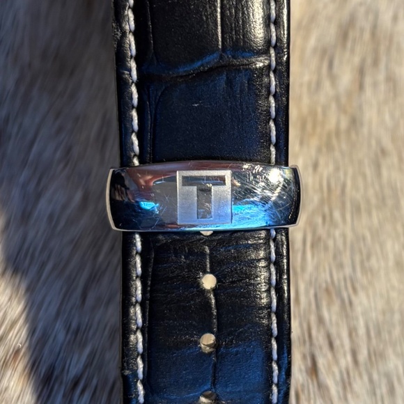 Tissot 1853 Watch Black Face Black Leather Band - Picture 8 of 10